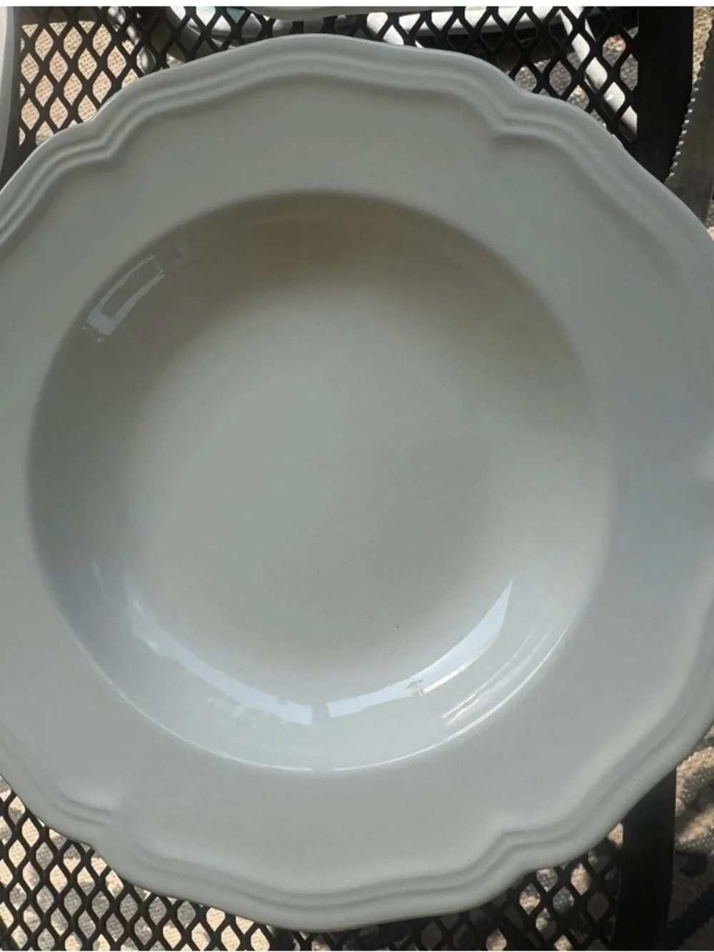 Williams Sonoma Baroque Rimmed Soup Bowls Portugal Set Of 4